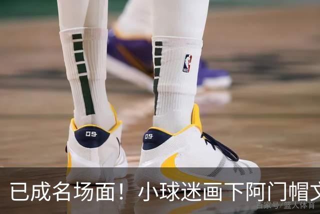 已成名场面！小球迷画下阿门帽文班一幕 阿门随后给这幅画签名